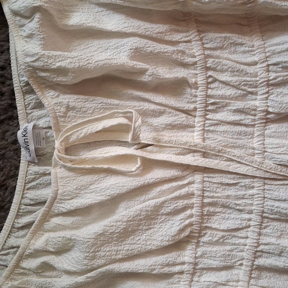 NWT Calvin Klein Sz 14 ivory summer dress - Picture 5 of 10